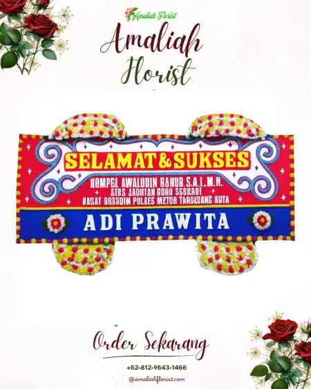 Papan Bunga Ucapan Selamat Pagelak